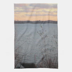 Lake Shore Sunset Kitchen Towel