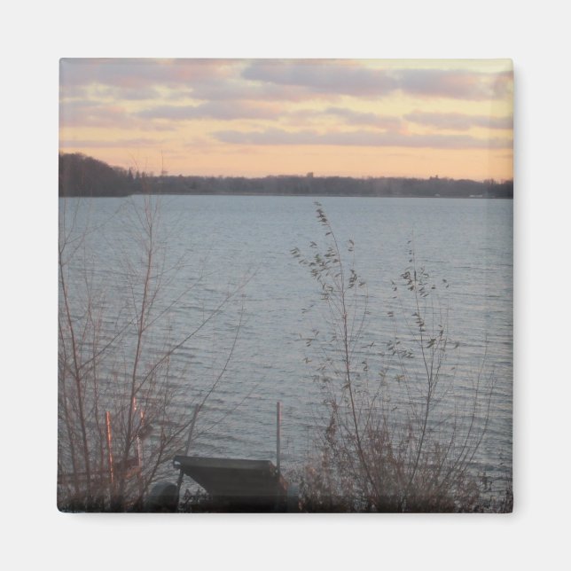 Lake Shore Sunset Magnet (Front)