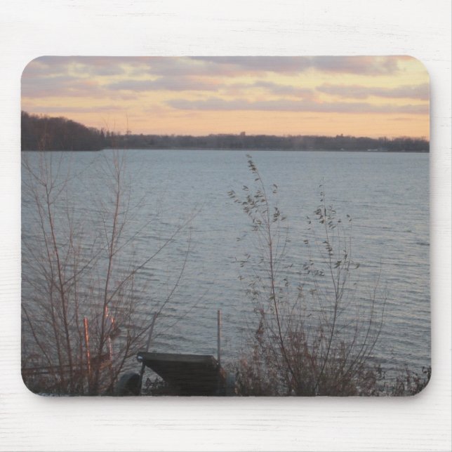 Lake Shore Sunset Mousepad (Front)