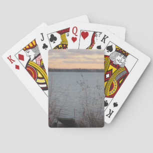 Lake Shore Sunset Playing Cards
