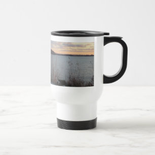 Lake Shore Sunset Travel Mug