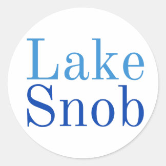 Lake Snob Sticker -- fun & beachy
