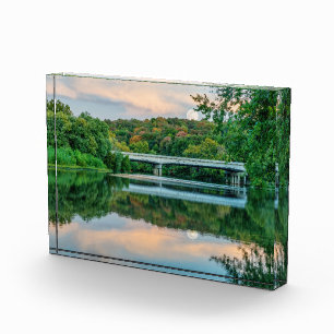 Lake Springfield Evening Tranquillity Photo Block