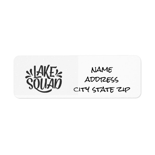 **LAKE SQUAD** RETURN ADDRESS LABEL (Front)
