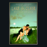 LAKE St Clair Moonlight Memories Travel Pin U Poster<br><div class="desc">LAKE St Clair Moonlight Memories Travel Pin Up Poster Michigan Ontario Canada Art Print 363

vintage art print,  retro gig poster,  gothic horror art,  alternative wall decor,  surrealist poster,  rock concert print,  sci fi alien art,  macabre illustration,  dark aesthetic,  pop culture poster</div>
