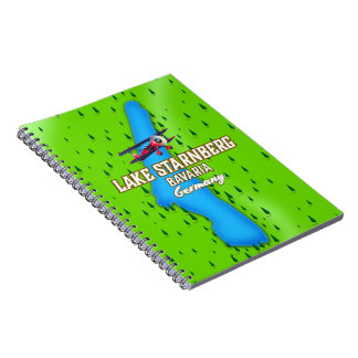 Lake Starnberg Bavaria Germany travel poster Notebook