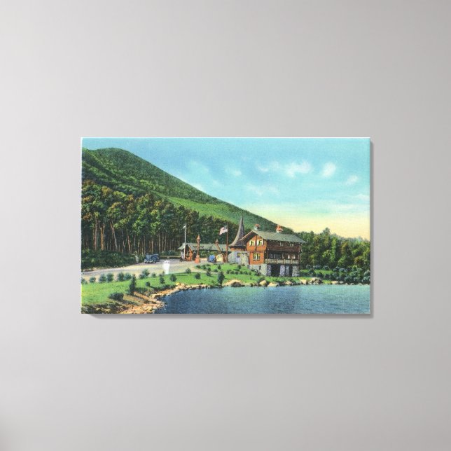 Lake Stevens View of the Toll House Canvas Print (Front)