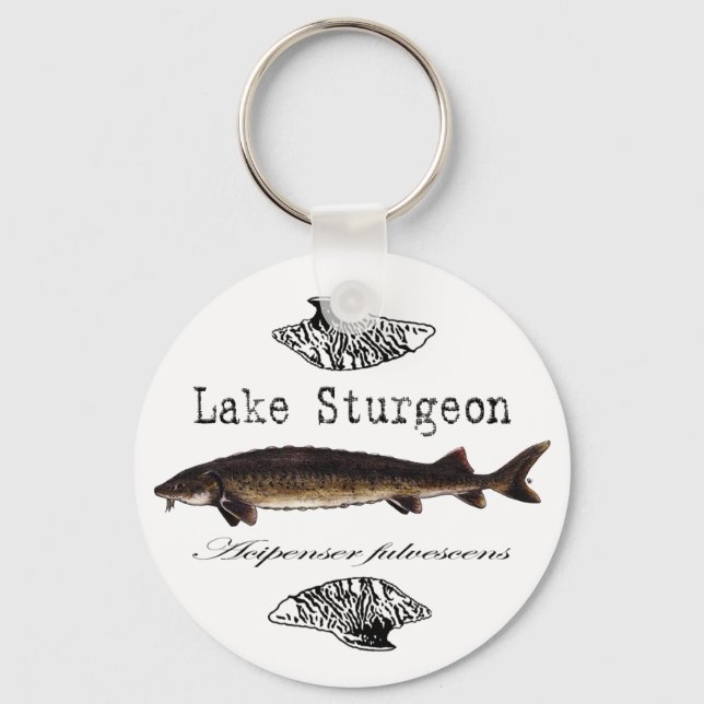 Lake Sturgeon Keychain (Front)