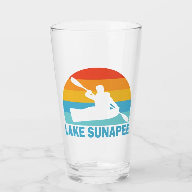 Lake Sunapee New Hampshire Kayak Glass (Front)