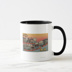 Lake Sunapee, New Hampshire - Large Letter Mug