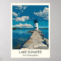 Lake Sunapee New Hampshire Lighthouse
