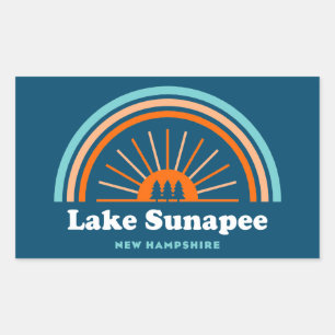 Lake Sunapee New Hampshire Rainbow Sticker