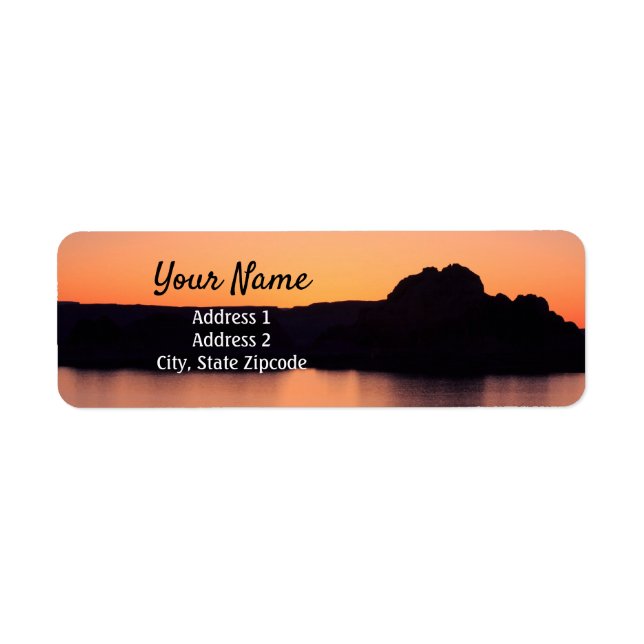 Lake Sunrise Return Address Label (Front)