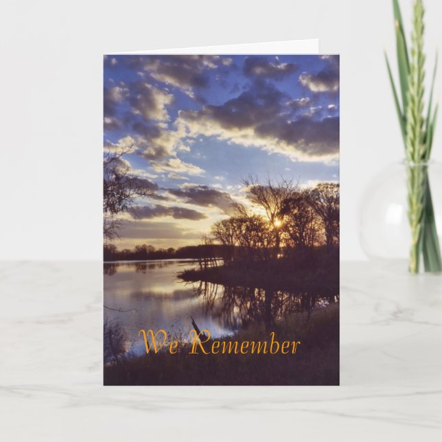 Lake sunset1 card (Front)