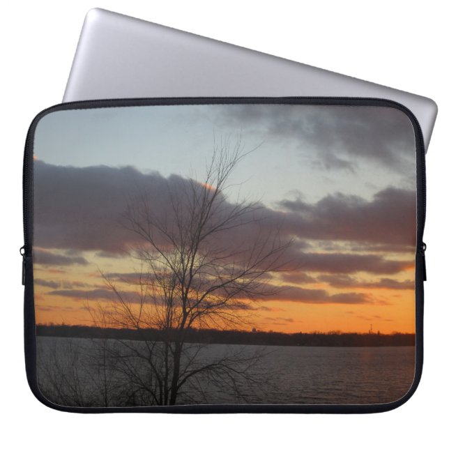 Lake Sunset Laptop Sleeve (Front)