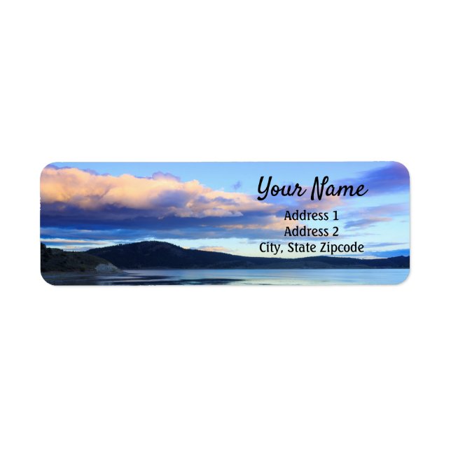 Lake Sunset Return Address Label (Front)