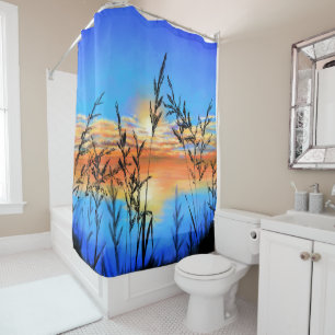 Lake Sunset Shower Curtain