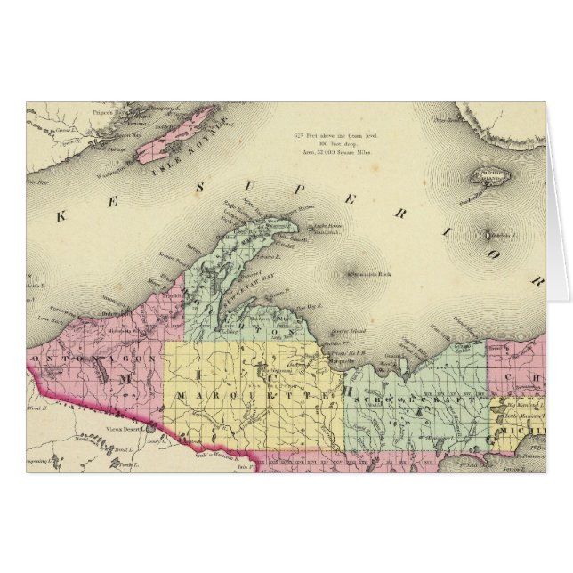 Lake Superior And The Northern Part Of Michigan (Front Horizontal)