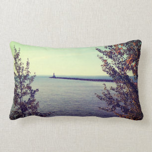 Lake Superior Break Wall Lumbar Pillow