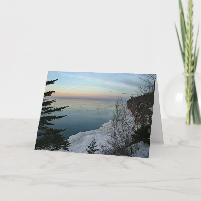 Lake Superior Cliffs, Michigan's Upper Peninsula Card (Front)