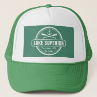 Lake Superior, custom town, name, anchor, paddles