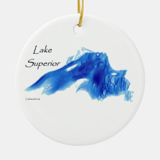 Lake Superior InDepth Ceramic Ornament