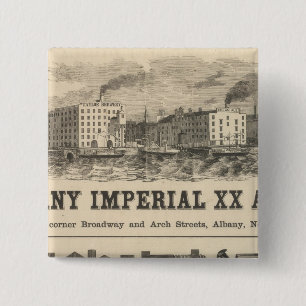 Lake Superior Iowa and Minnesota Advertisement 2 Inch Square Button