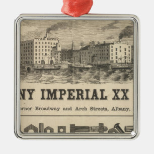 Lake Superior Iowa and Minnesota Advertisement Metal Ornament