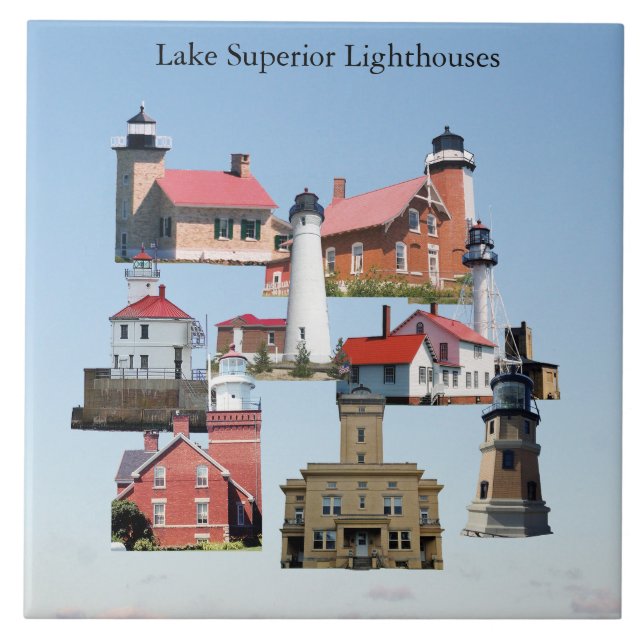 Lake Superior Lighthouses tile (Front)