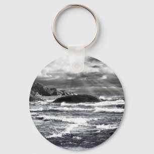 Lake Superior Lightrays Keychain