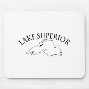Lake Superior Map Mouse Pad