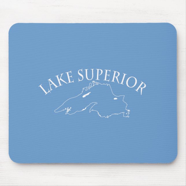 Lake Superior Map Mouse Pad (Front)