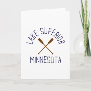 Lake Superior Minnesota Outdoors Vintage Card