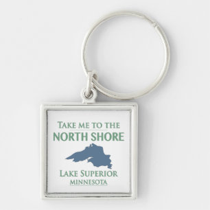 Lake Superior North Shore Keychain