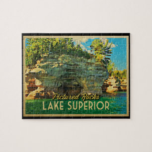 Lake Superior Pictured Rocks Jigsaw Puzzle