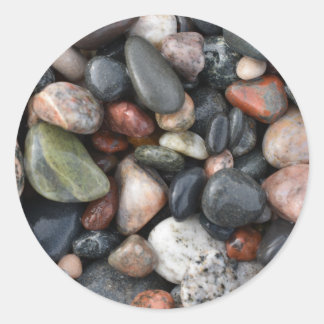 Lake Superior Rocks Classic Round Sticker