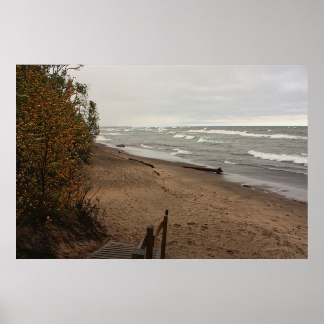 Lake Superior Storm Poster (Front)