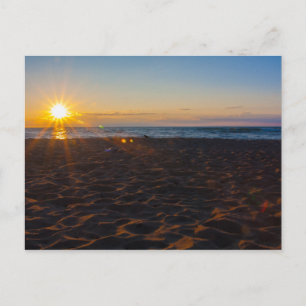 Lake Superior Sunset, Ontonagon, Michigan Postcard