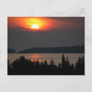 Lake Superior Sunset Postcard