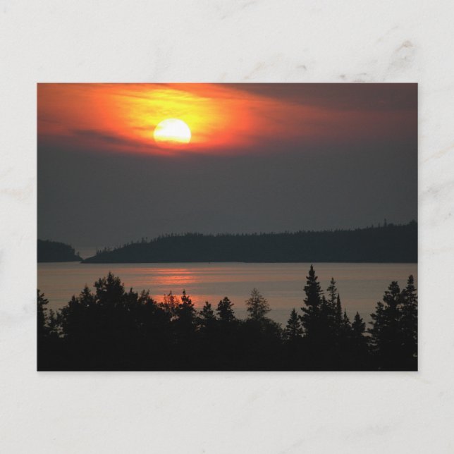 Lake Superior Sunset Postcard (Front)
