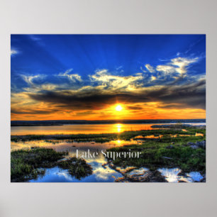 Lake Superior Sunset Poster