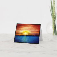 Lake Superior sunset watercolor sympathy 