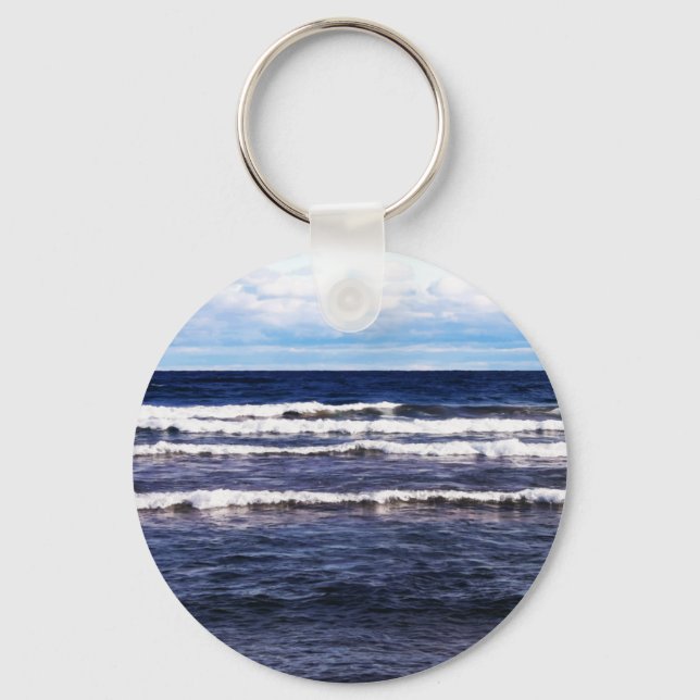 Lake Superior White Caps Keychain (Front)
