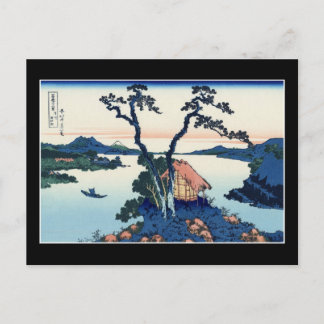 Lake Suwa in Shinano Province (by Hokusai) Postcard