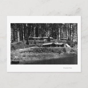 Lake Tahkenitch Resort Cabins on Oregon Coast Postcard