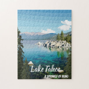 Lake Tahoe A sprinkle California & Nevada Jigsaw Puzzle