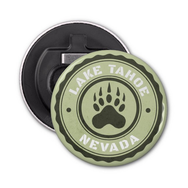Lake Tahoe Bear Paw Nevada Bottle Opener (Front)