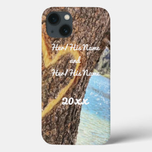 Lake Tahoe Blue Water Tree Heart Love iPhone 13 Case