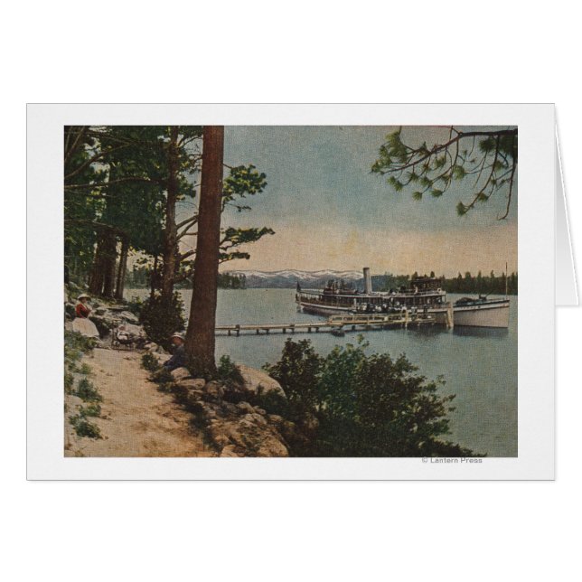 Lake Tahoe, CA - Emerald Bay View with Steamer (Front Horizontal)