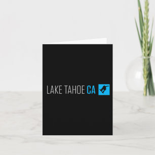 Lake Tahoe Ca Snowboard Box Type Card